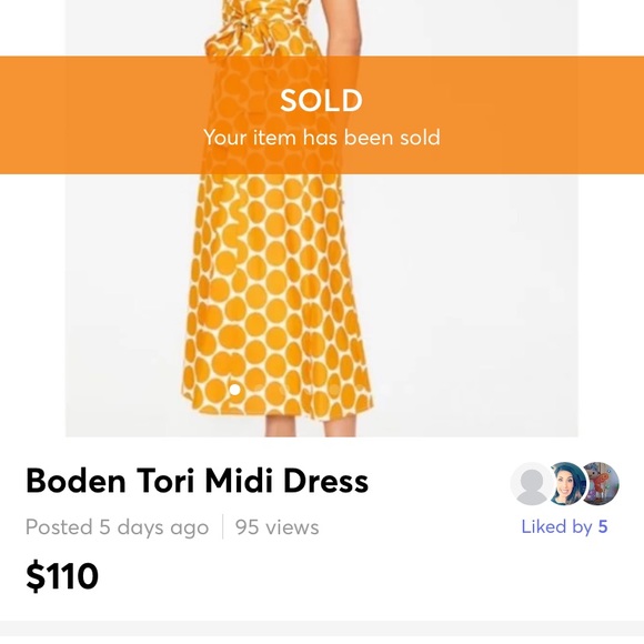 Boden Dresses & Skirts - Boden tori midi dress- ivory yellow brand sport